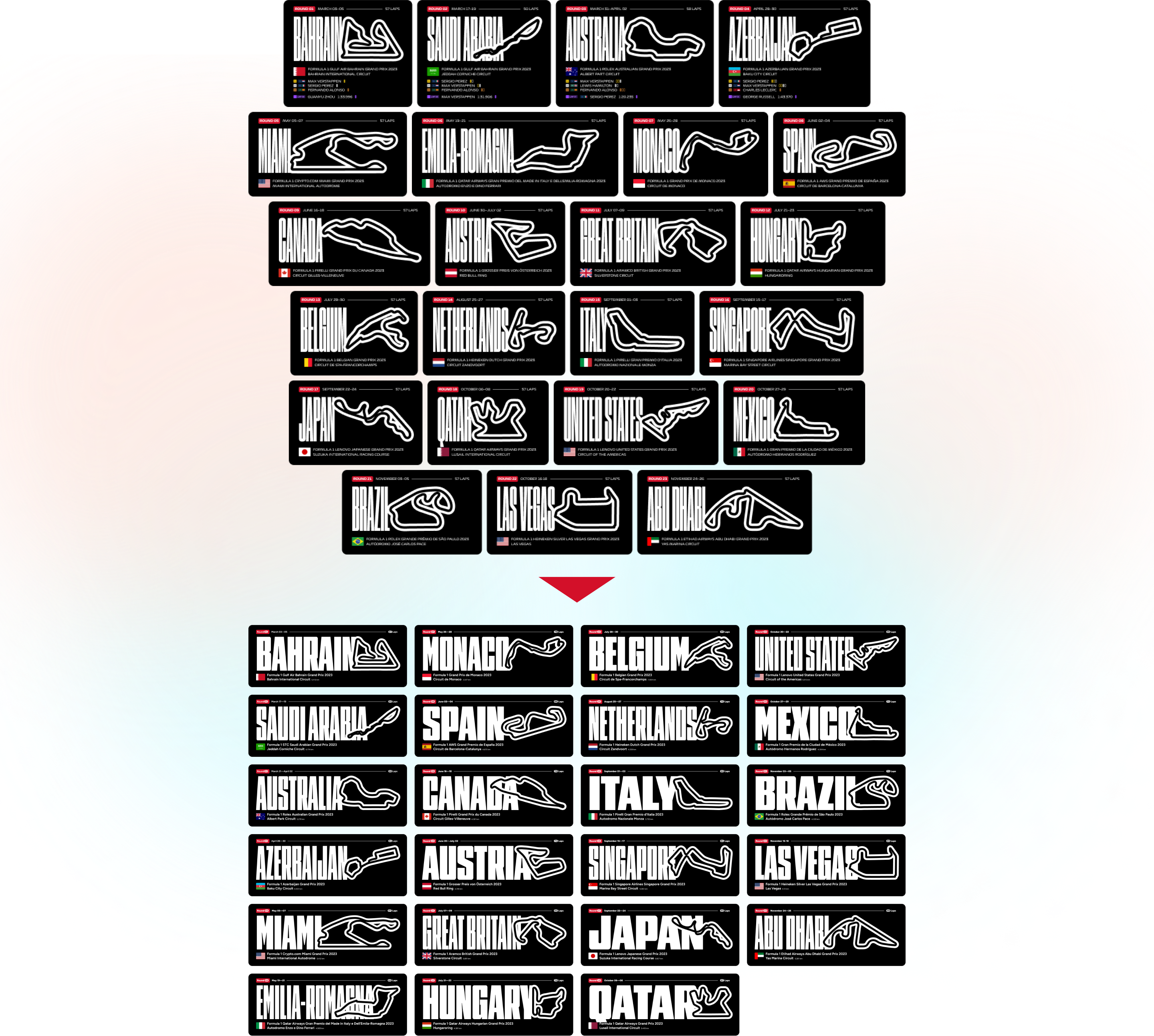 The next f1 calendar graphics